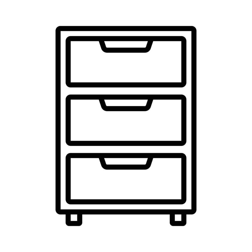 Kabinett-Symbol-Vektor-Design-Vorlage vektor