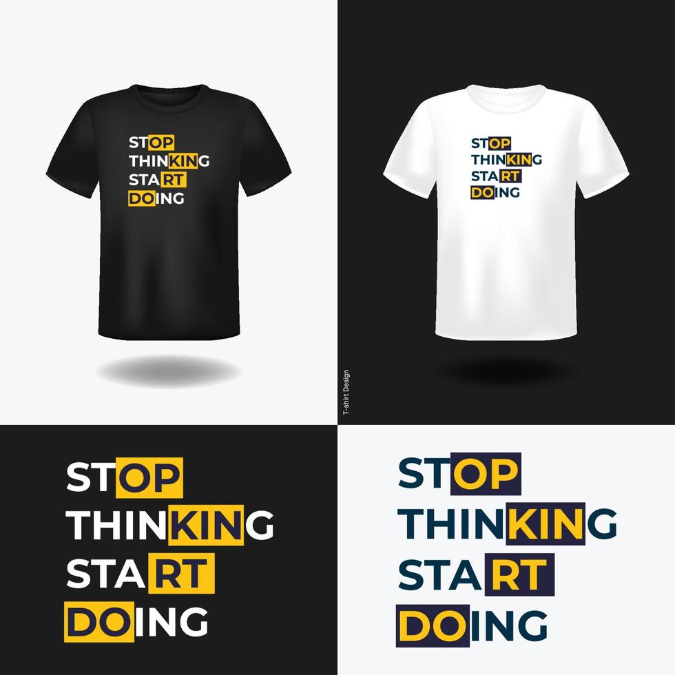 zitiert T-Shirt-Design, T-Design, Vektordesign, T-Shirt, Pod-Design vektor