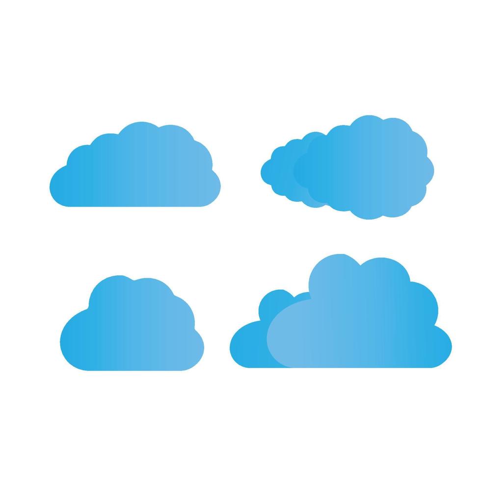 Cloud-Icon-Set - Vektor