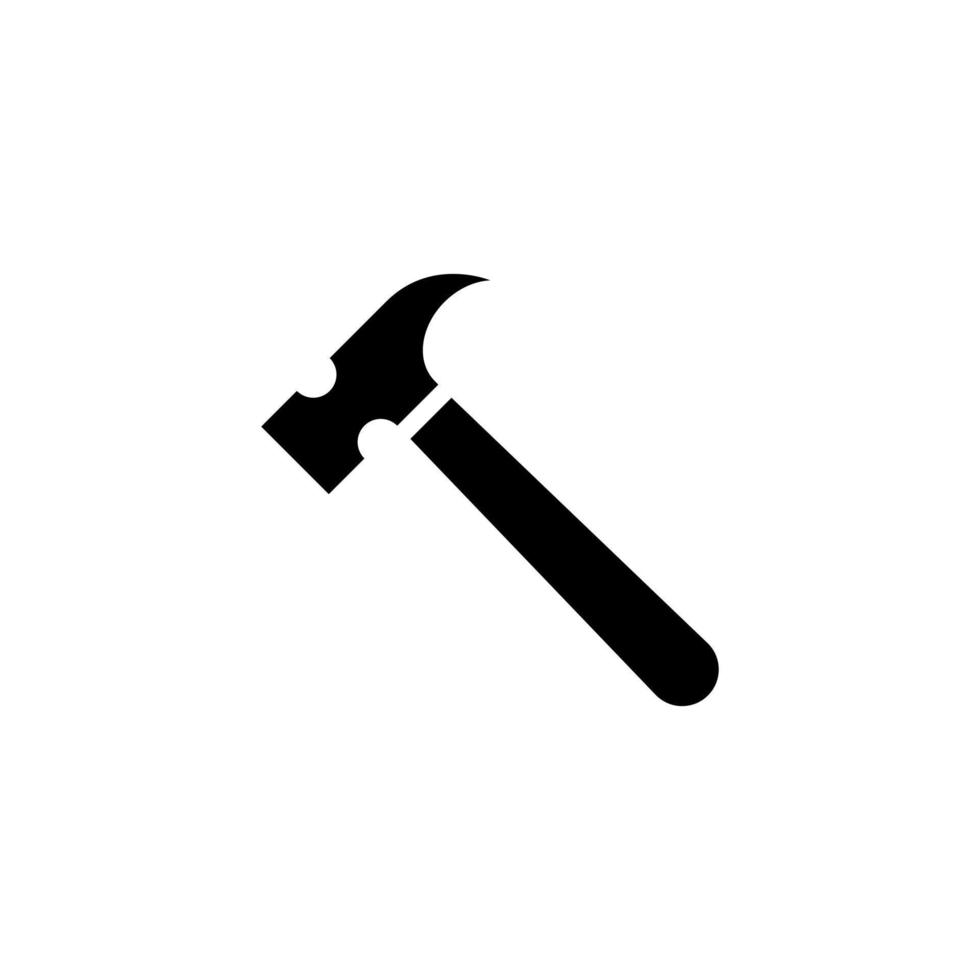Hammer-Icon-Vektor im Clipart-Stil vektor