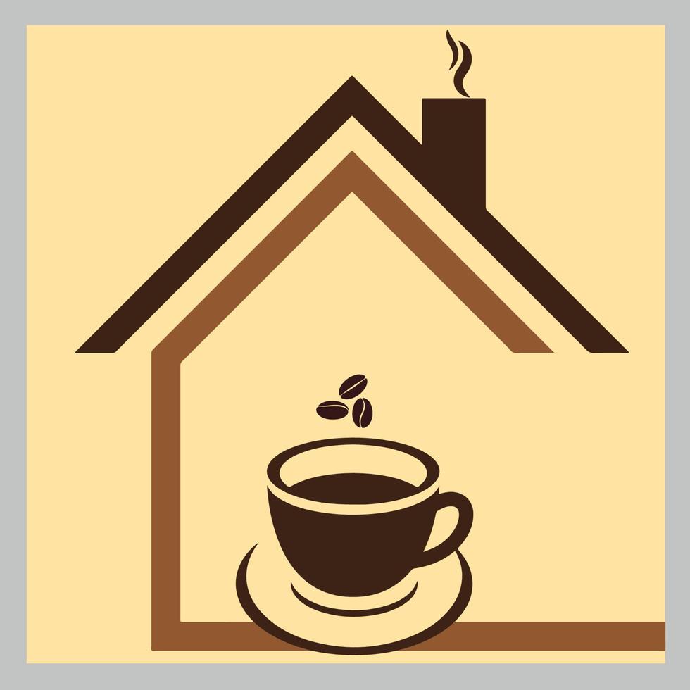 Café- oder Kaffeehaus-Banner-Hintergrund-Design-Vorlage vektor