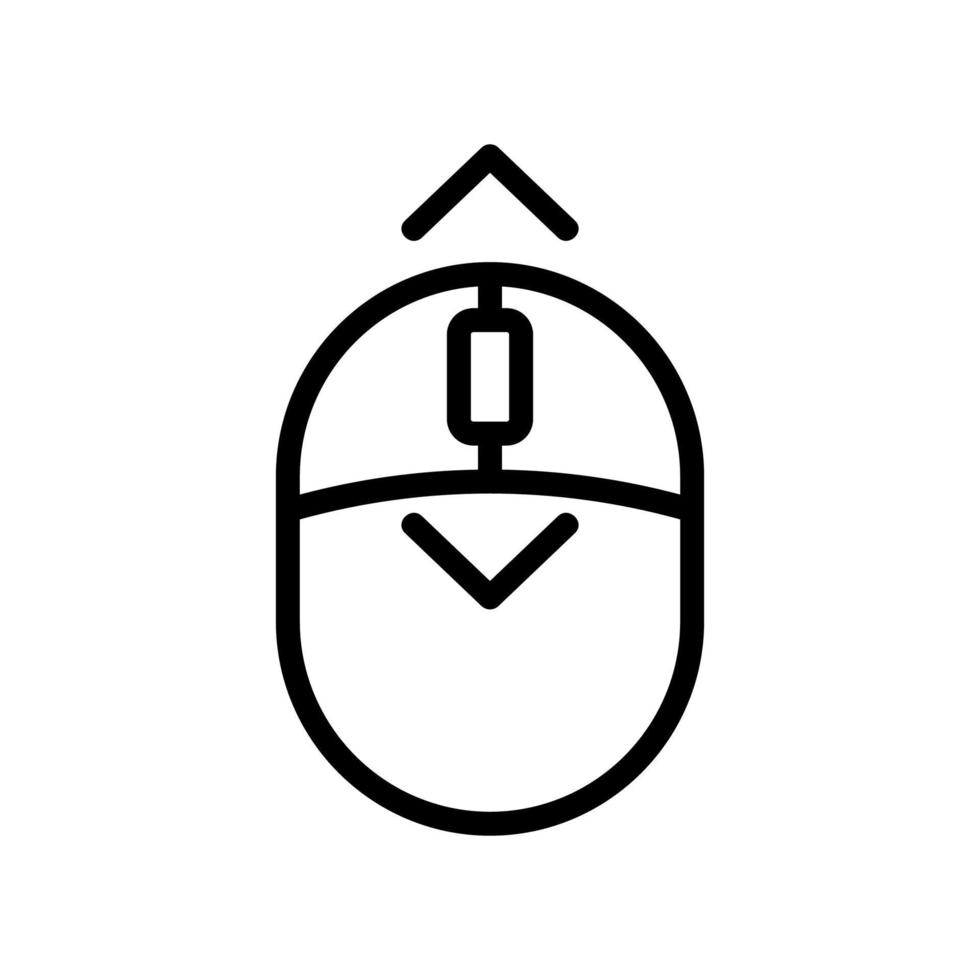 rulla skärmikonen vektor. isolerade kontur symbol illustration vektor