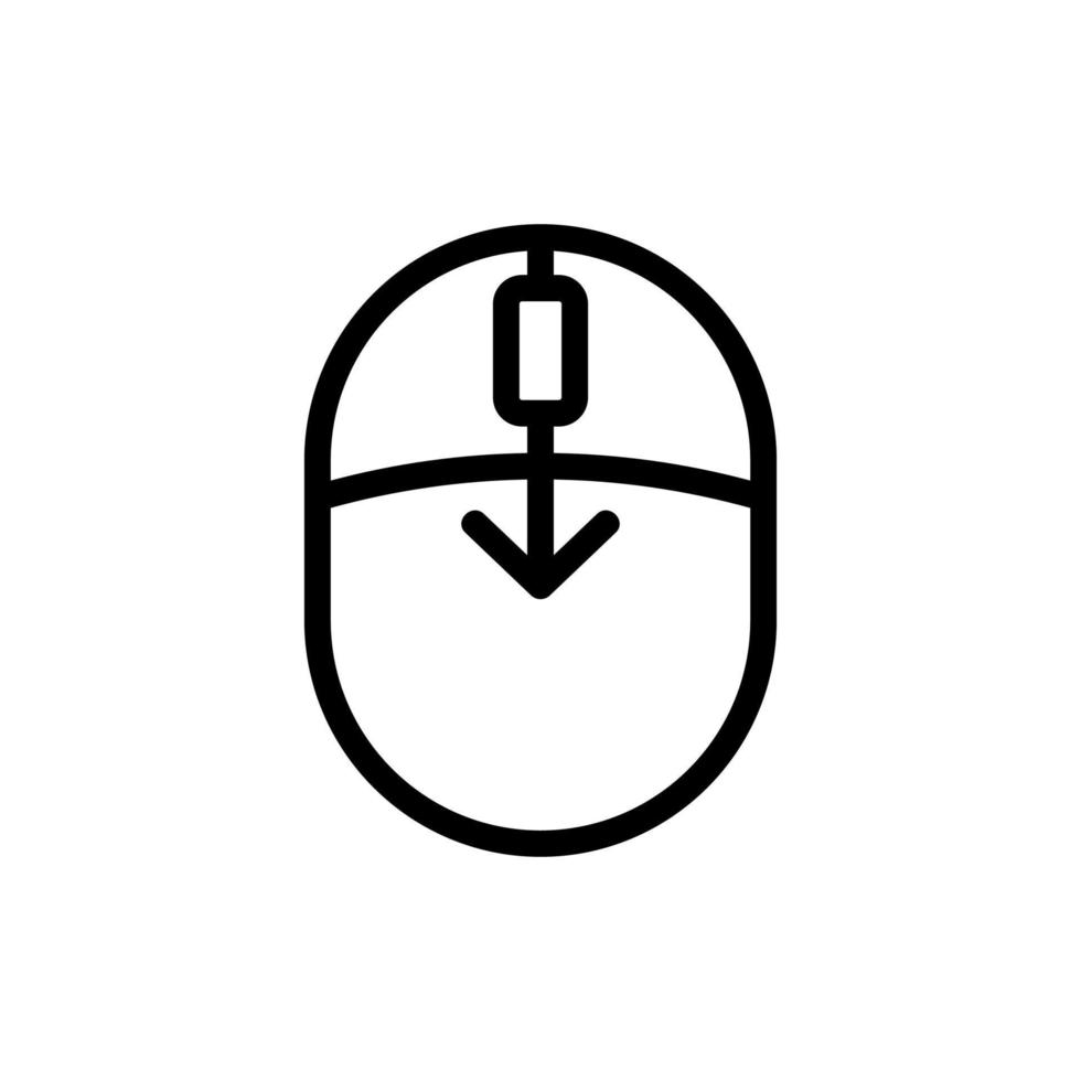 rulla skärmikonen vektor. isolerade kontur symbol illustration vektor