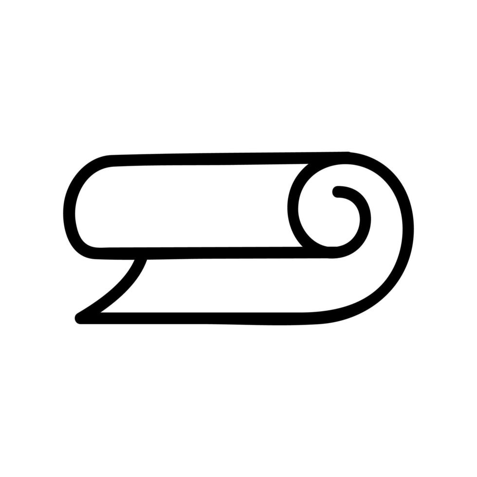 kunststoffspule symbol vektor umriss illustration