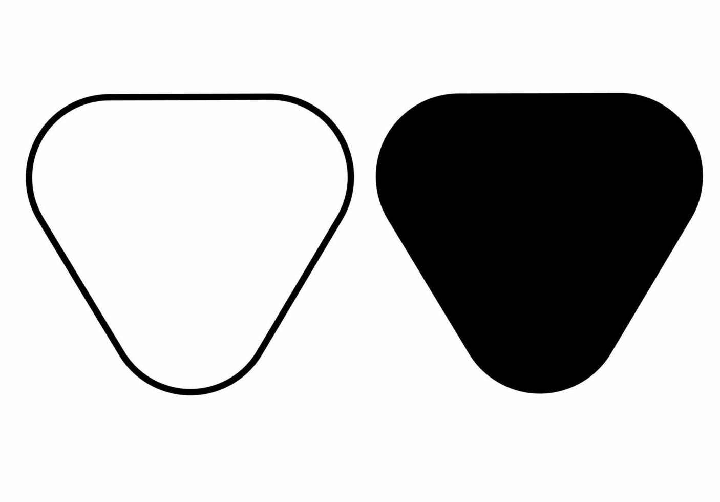 Plektren-Set isoliert auf weißem Hintergrund vektor