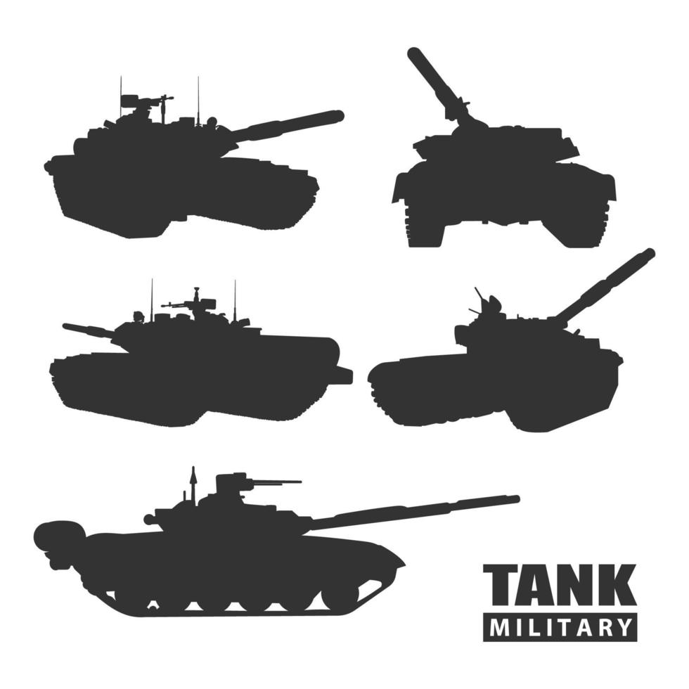 Tank-Vektor-Illustration vektor