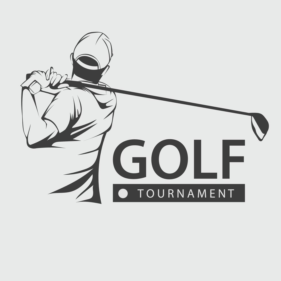 Golf-Logo-Vektor vektor