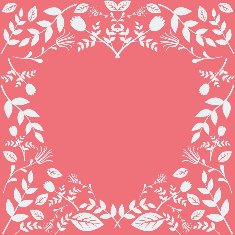 redigerbar blommig illustration vektor mall för bröllop text bakgrund