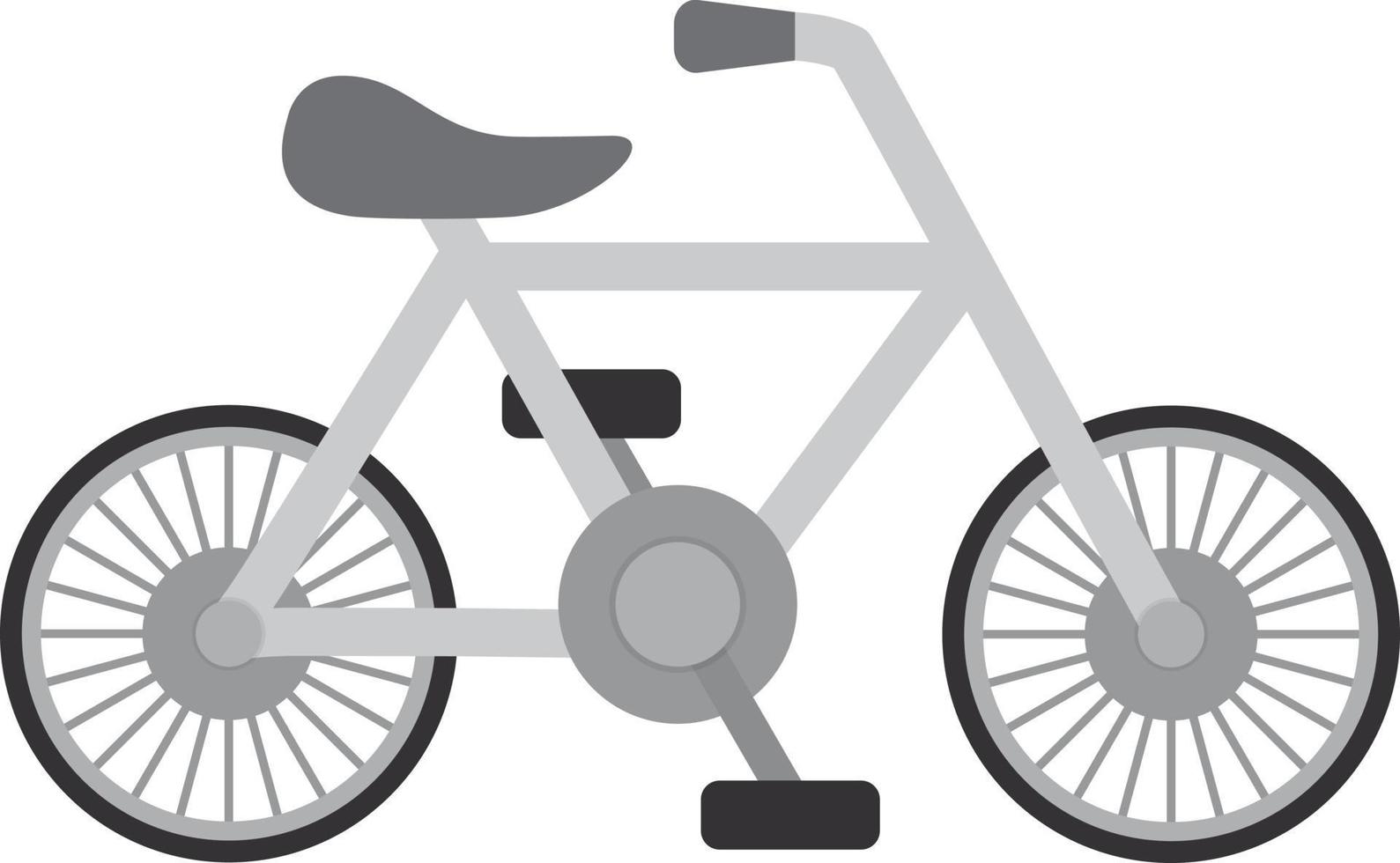 cykel platt gråskala vektor