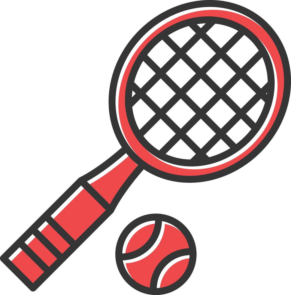 tennis fylld ikon vektor