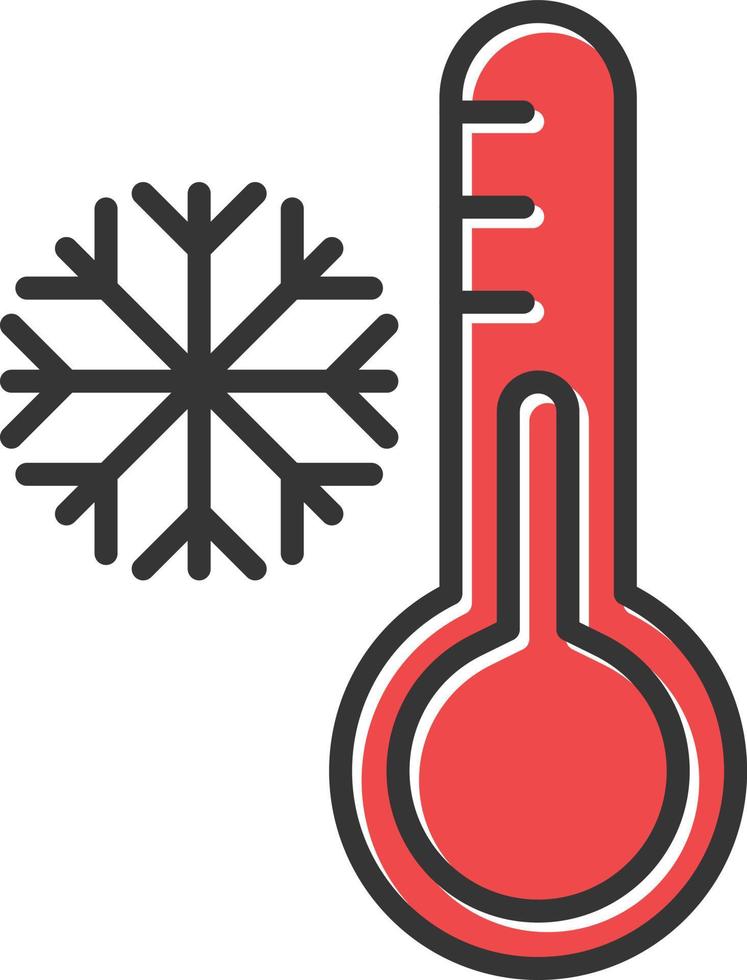 Niedertemperatur gefüllt Retro vektor