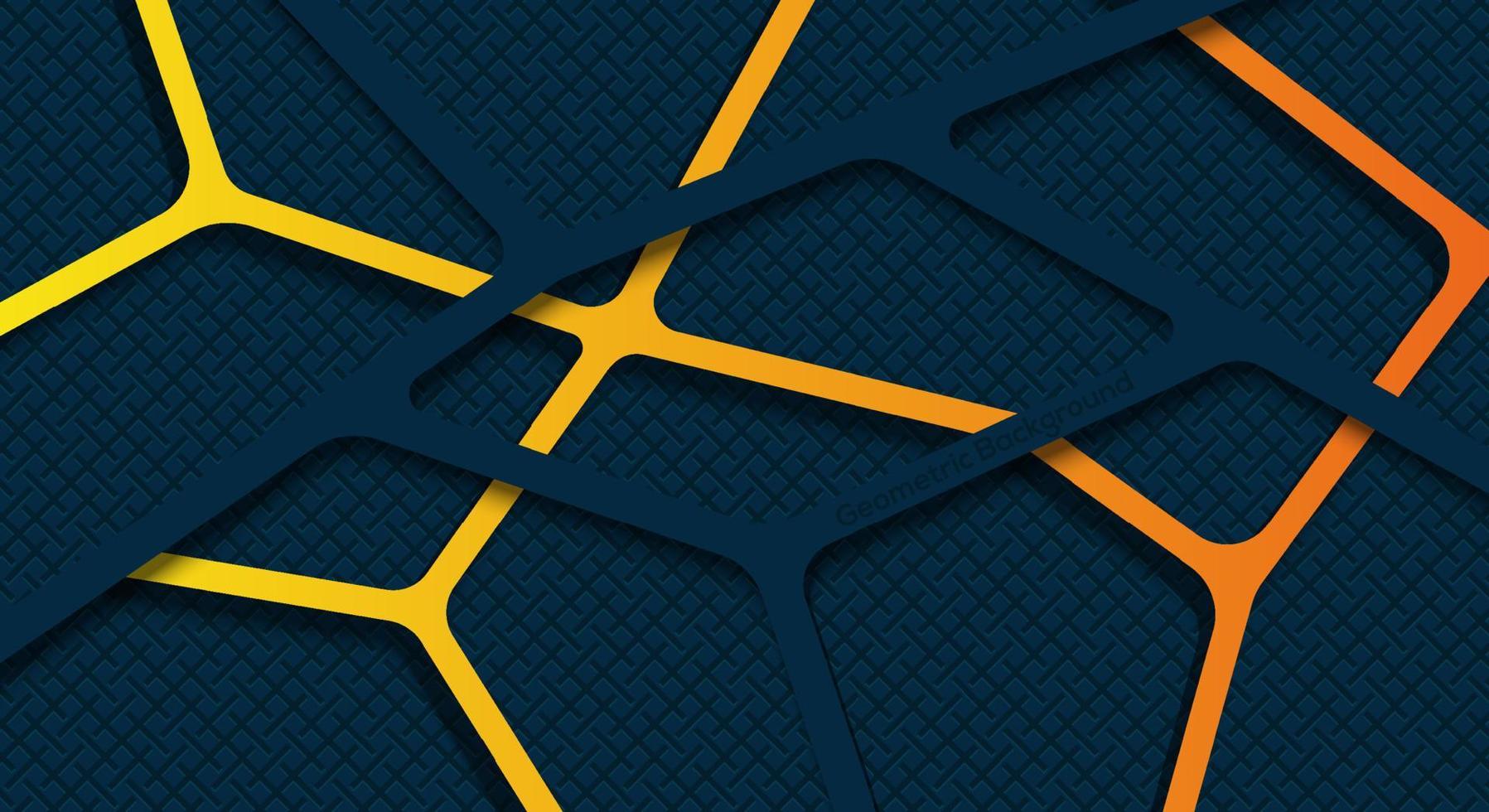 Vektor-Banner-Design mit Hexagon-Muster. geometrischer Hintergrund. vektor