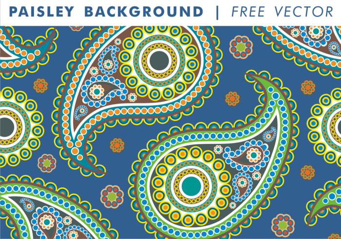 Paisley Bakgrund Vol. 2 Gratis Vector