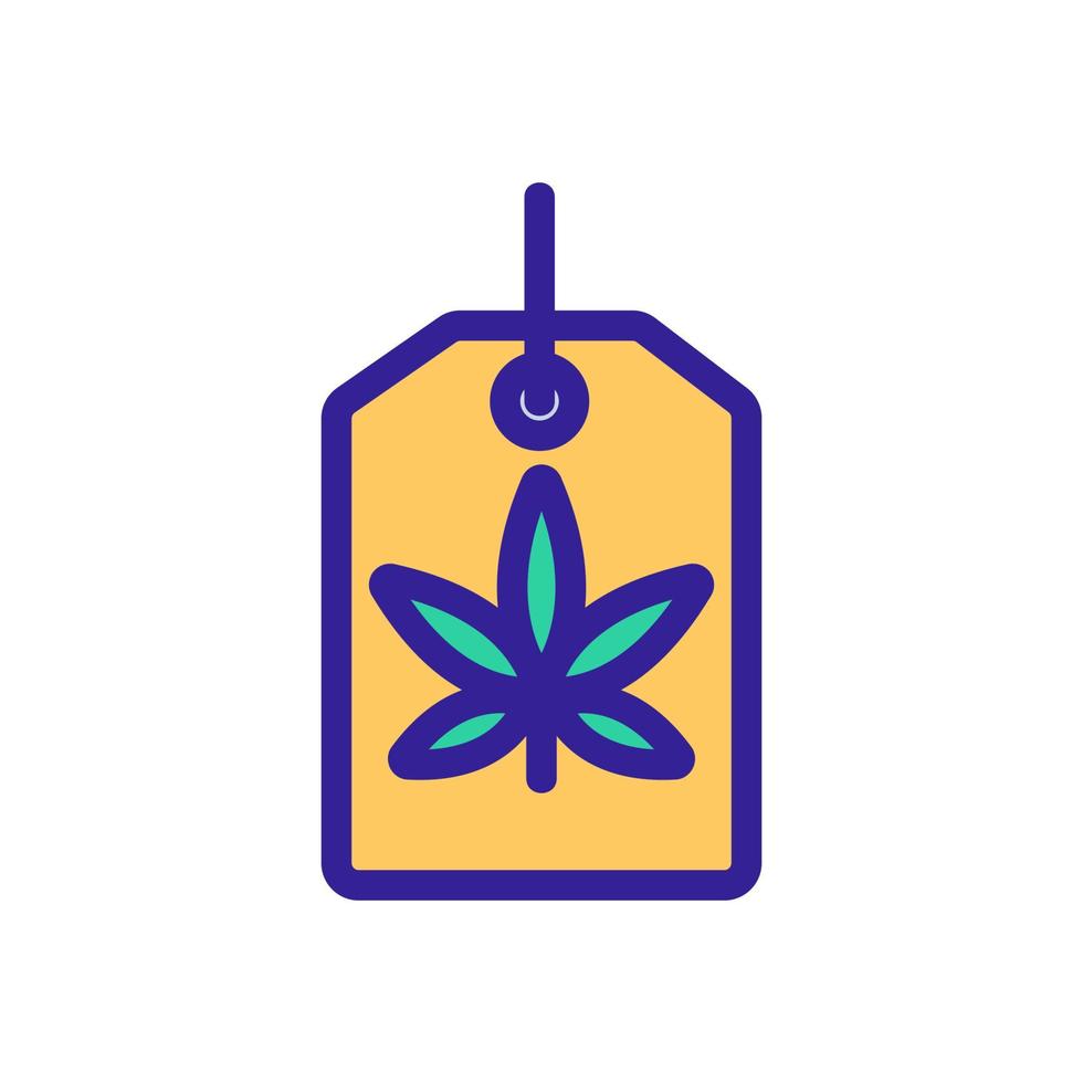 hergestellt aus einem Cannabis-Vektorsymbol. isolierte kontursymbolillustration vektor