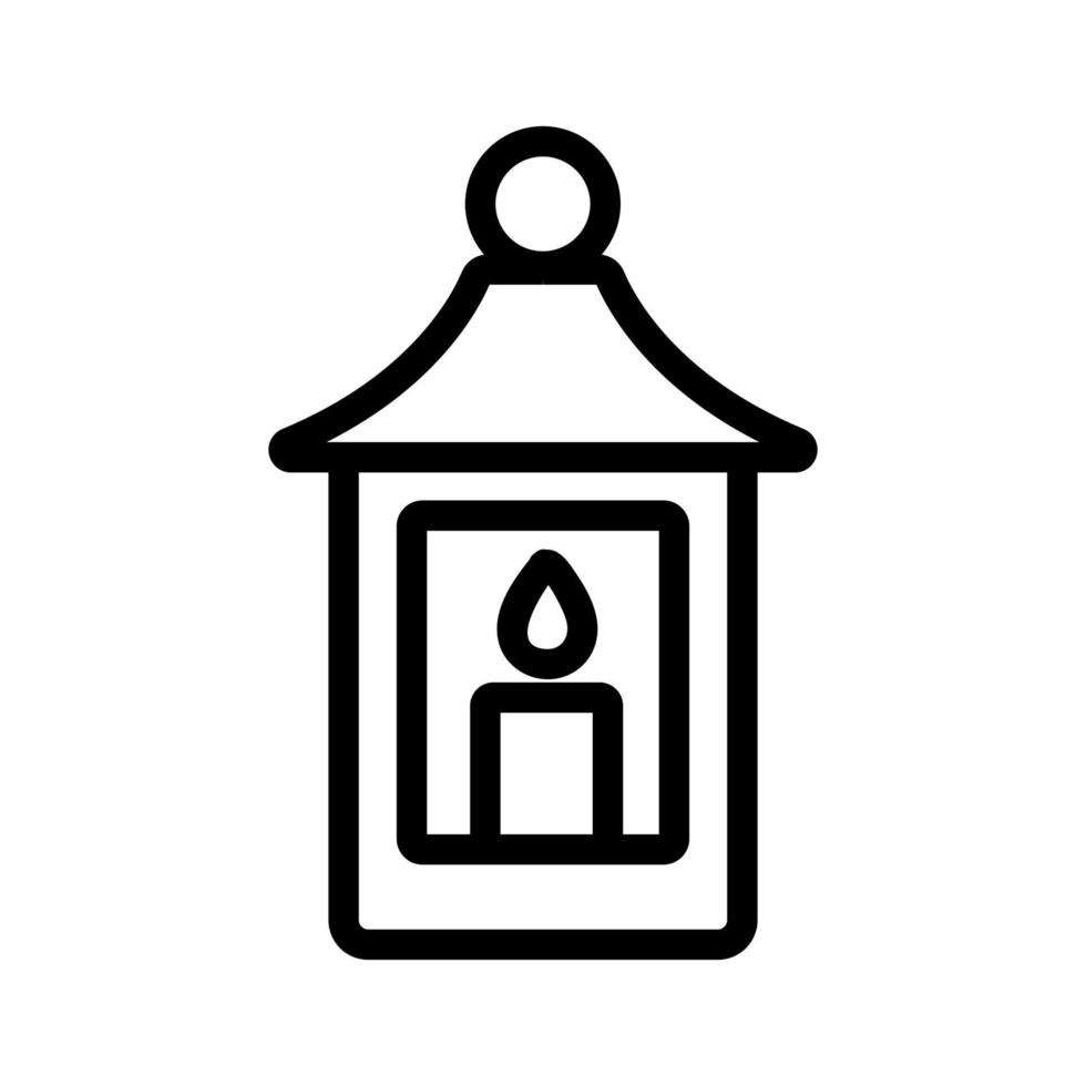 ramadan ikon vektor. isolerade kontur symbol illustration vektor