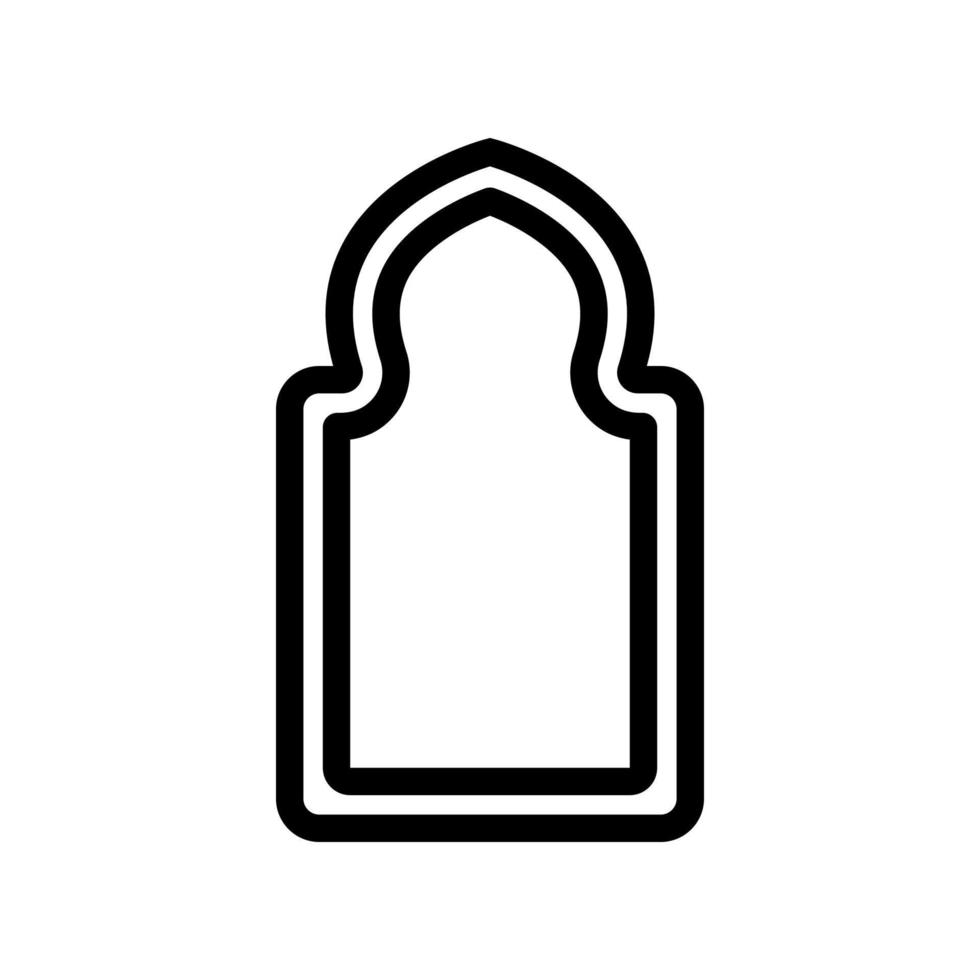 ramadan ikon vektor. isolerade kontur symbol illustration vektor