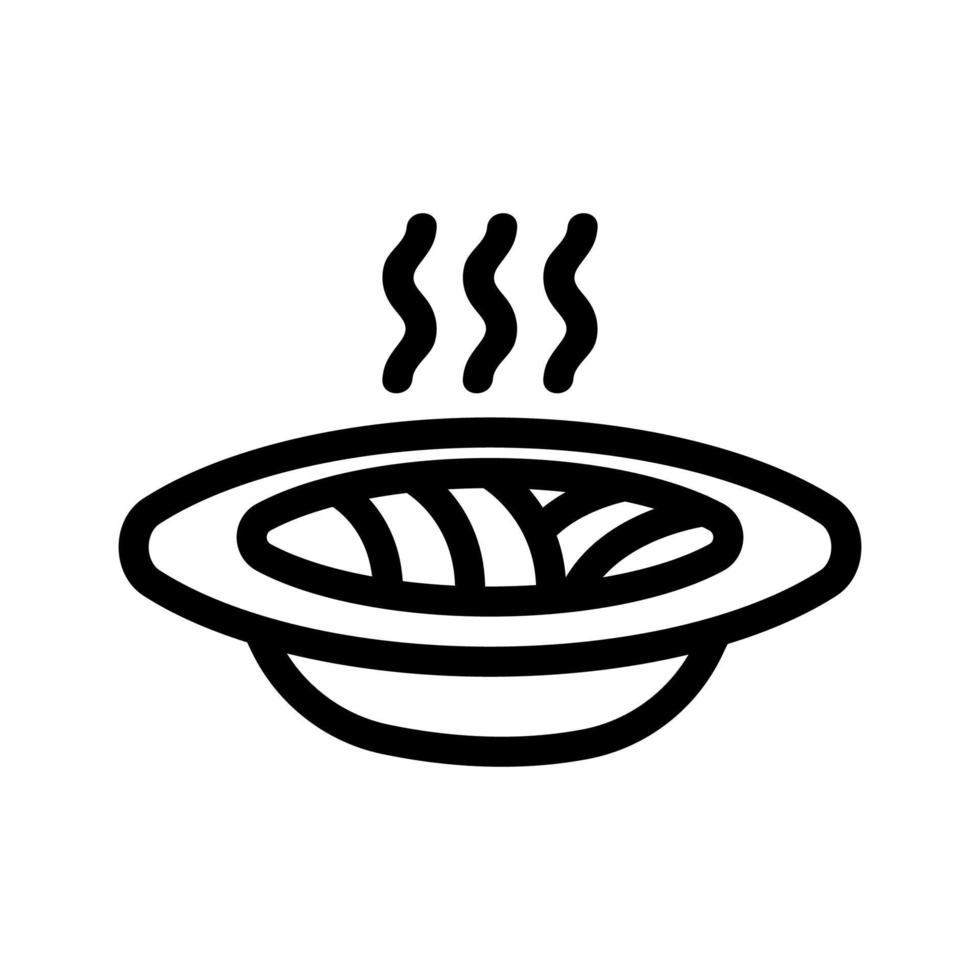 ramen ikon vektor. isolerade kontur symbol illustration vektor