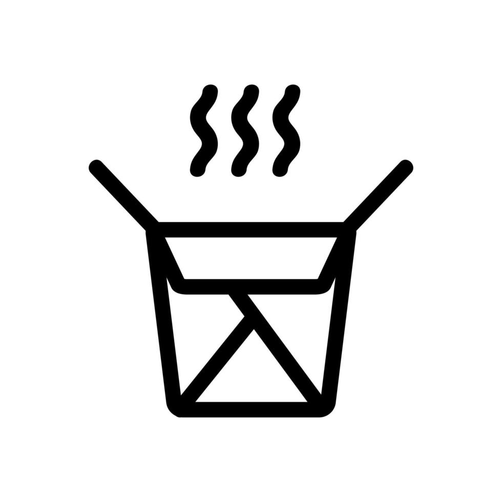 ramen ikon vektor. isolerade kontur symbol illustration vektor