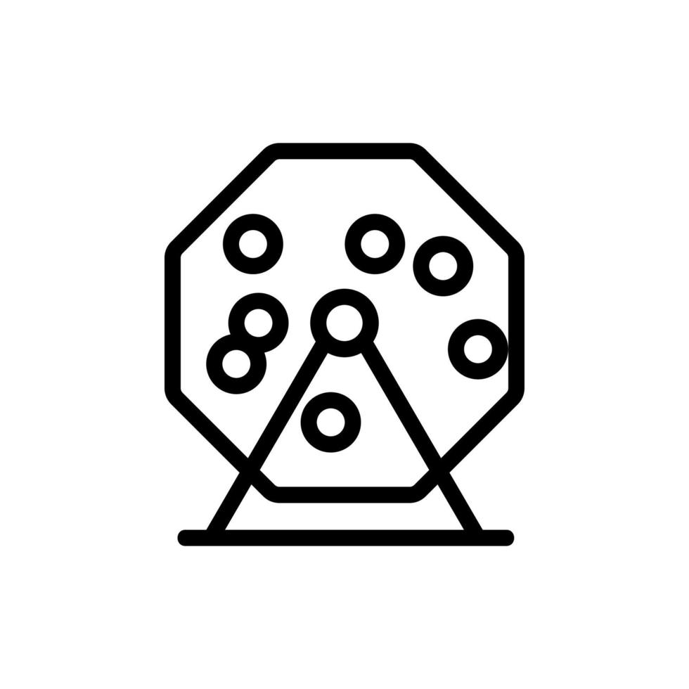 bingo lotteri ikon vektor kontur illustration