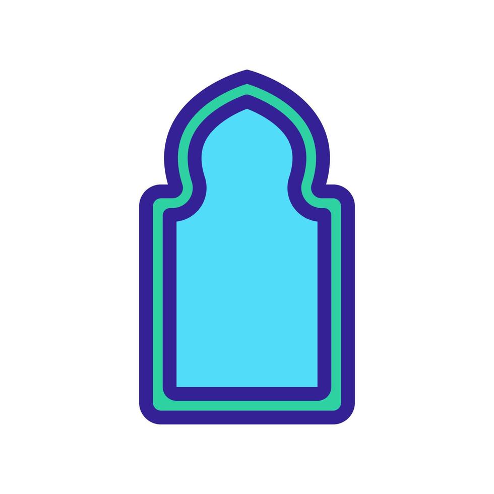 Ramadan-Symbolvektor. isolierte kontursymbolillustration vektor