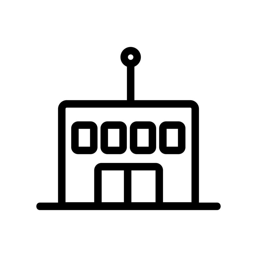 radio ikon vektor. isolerade kontur symbol illustration vektor