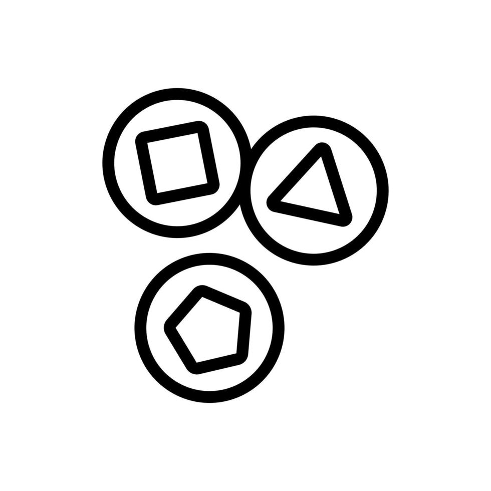 lotteri rita ikon vektor kontur illustration