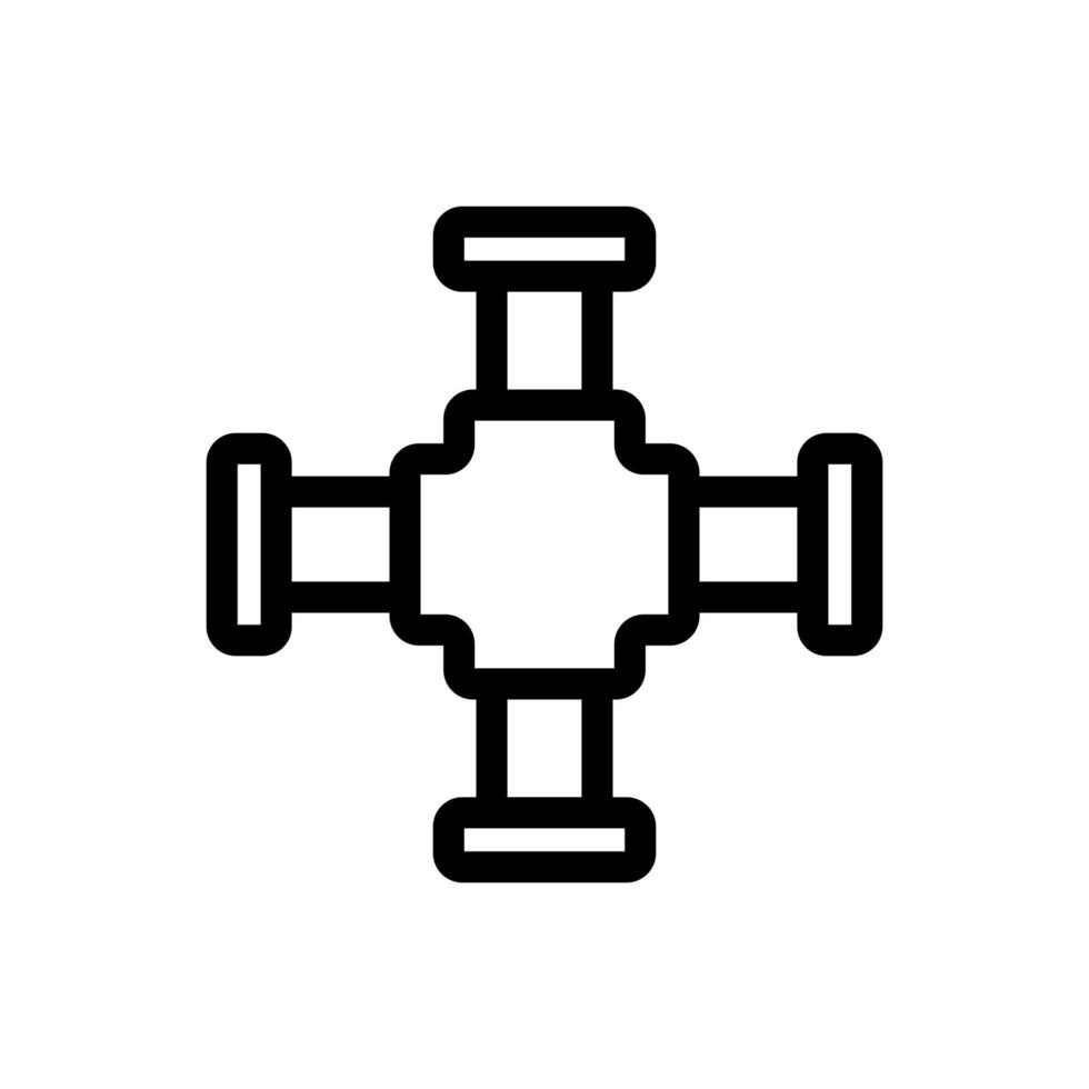 vattenledningar ikon vektor. isolerade kontur symbol illustration vektor