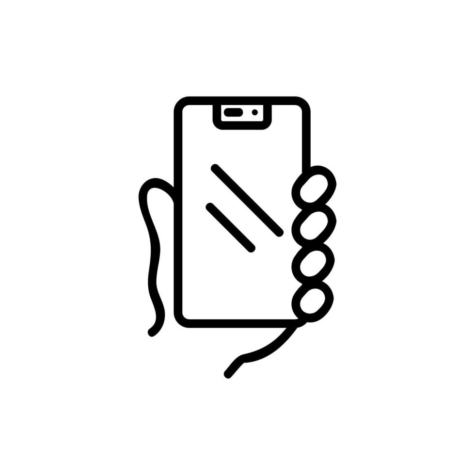 telefon ikon vektor kontur illustration