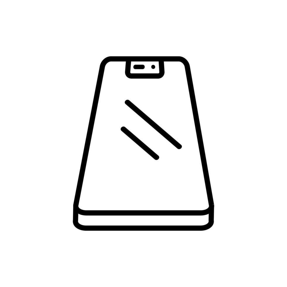 Telefon-Symbol-Vektor-Gliederung-Illustration vektor