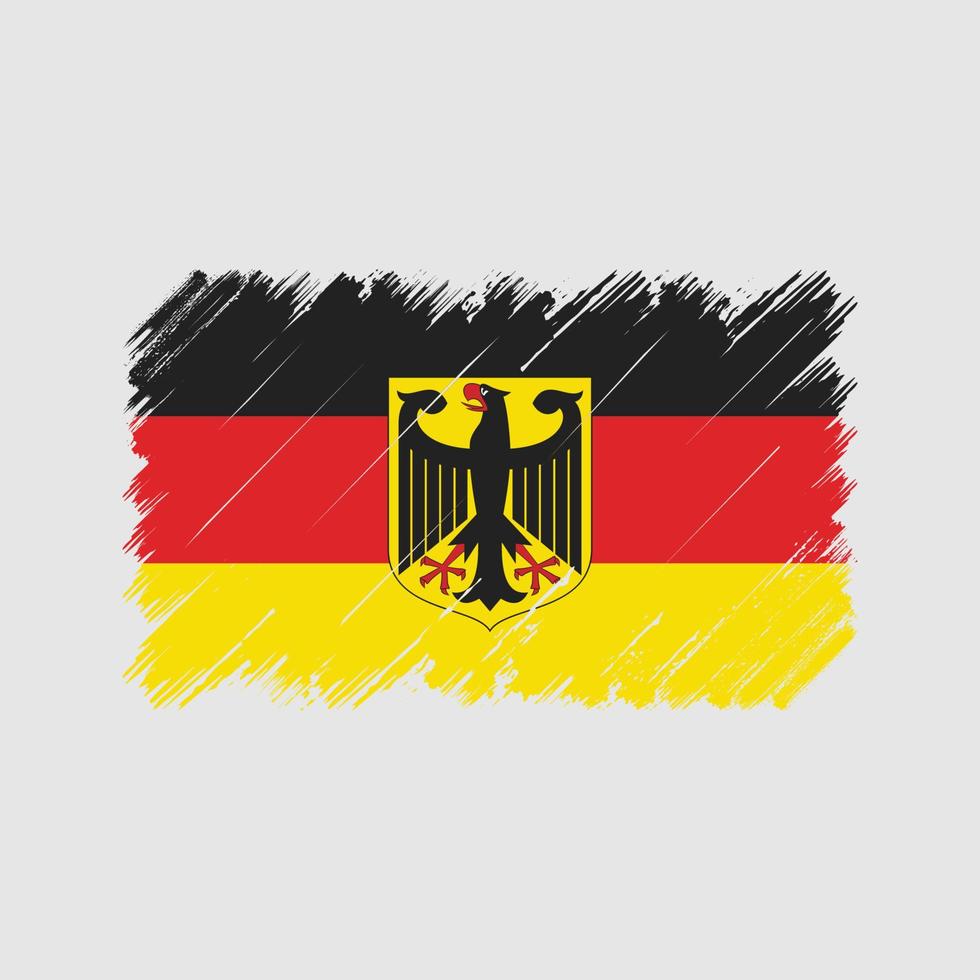 tyska flaggan penseldrag. National flagga vektor