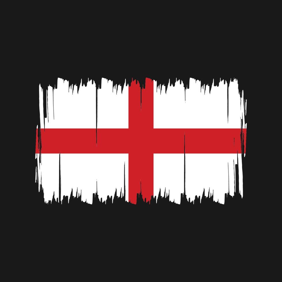 England-Flagge-Pinsel. Nationalflagge vektor