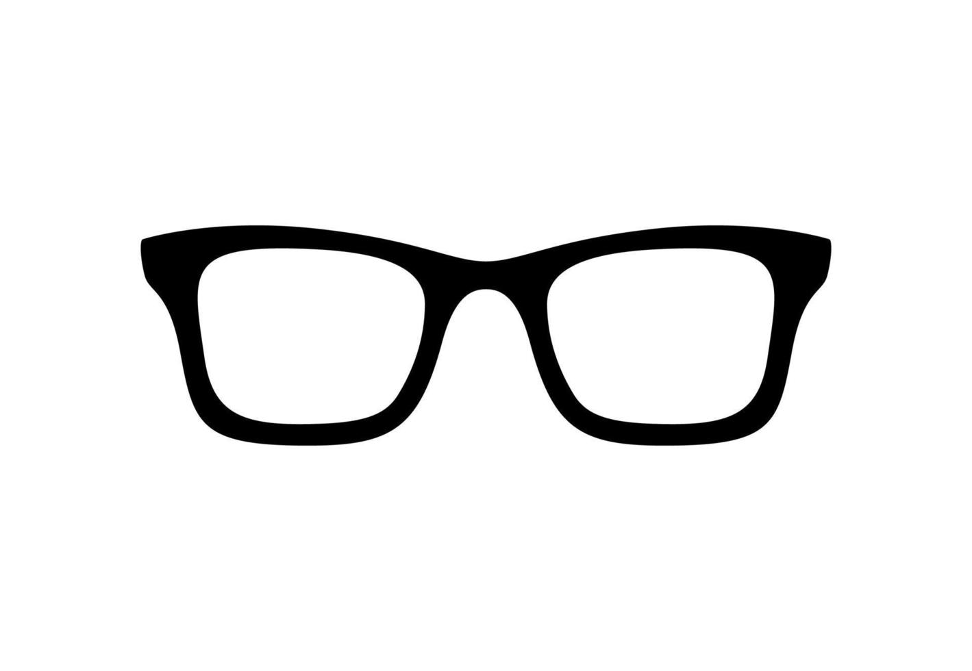 glasögon isolerad på vit bakgrund vektor