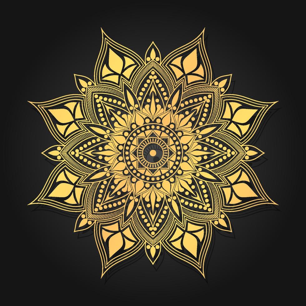 Vorlage für Luxus-Ornament-Mandala-Elemente vektor
