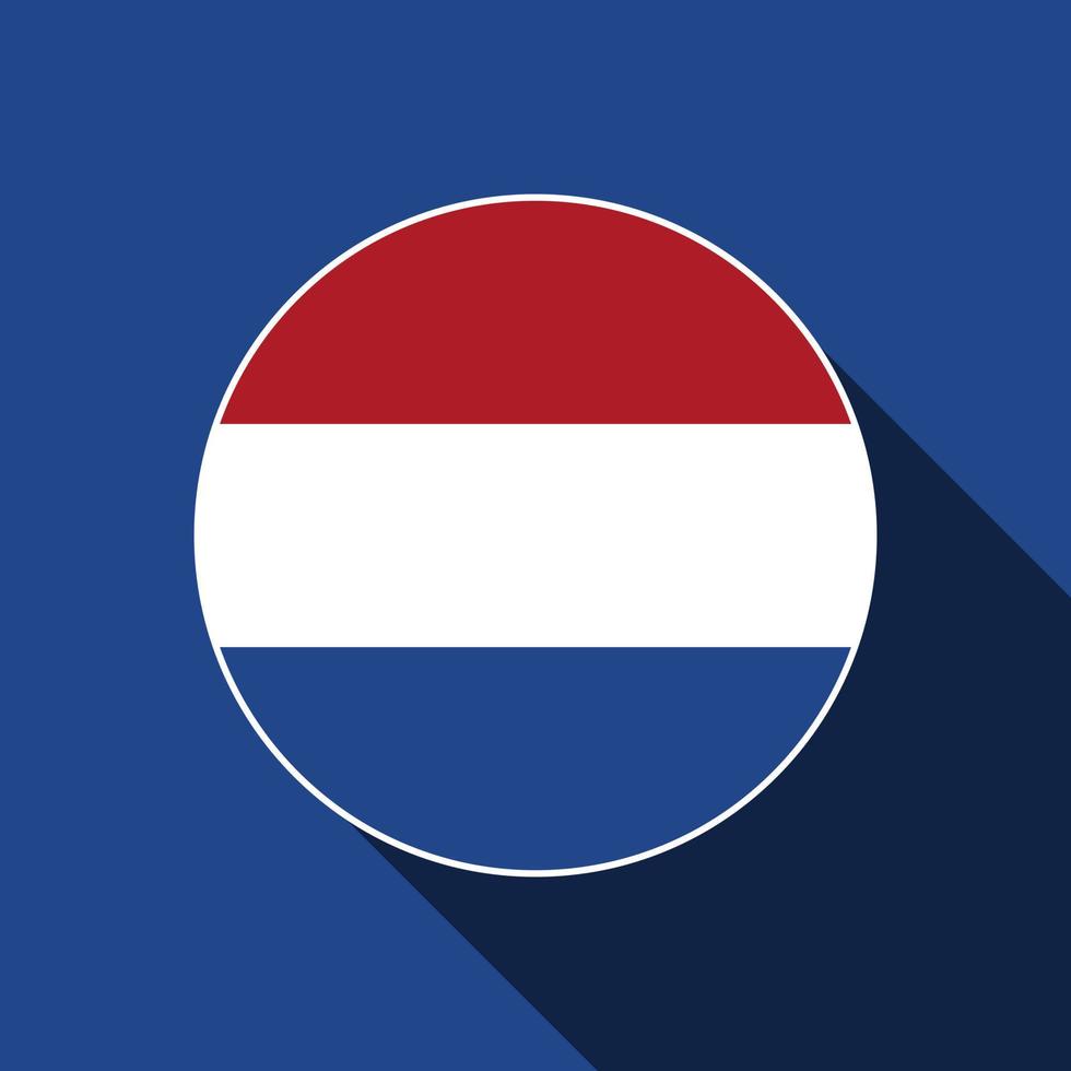 land nederländerna. nederländska flaggan. vektor illustration.