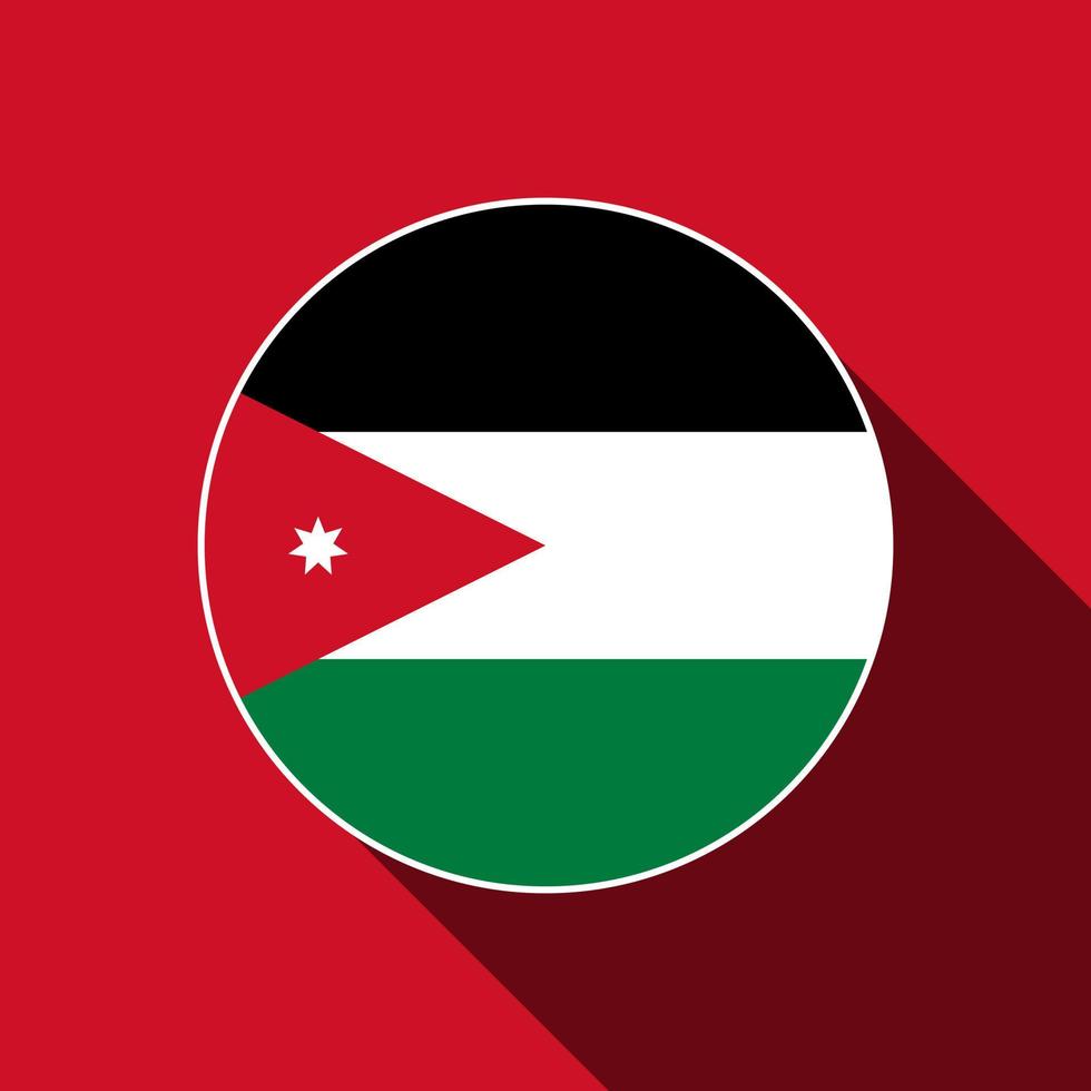 Land Jordanien. jordanische flagge. Vektor-Illustration. vektor