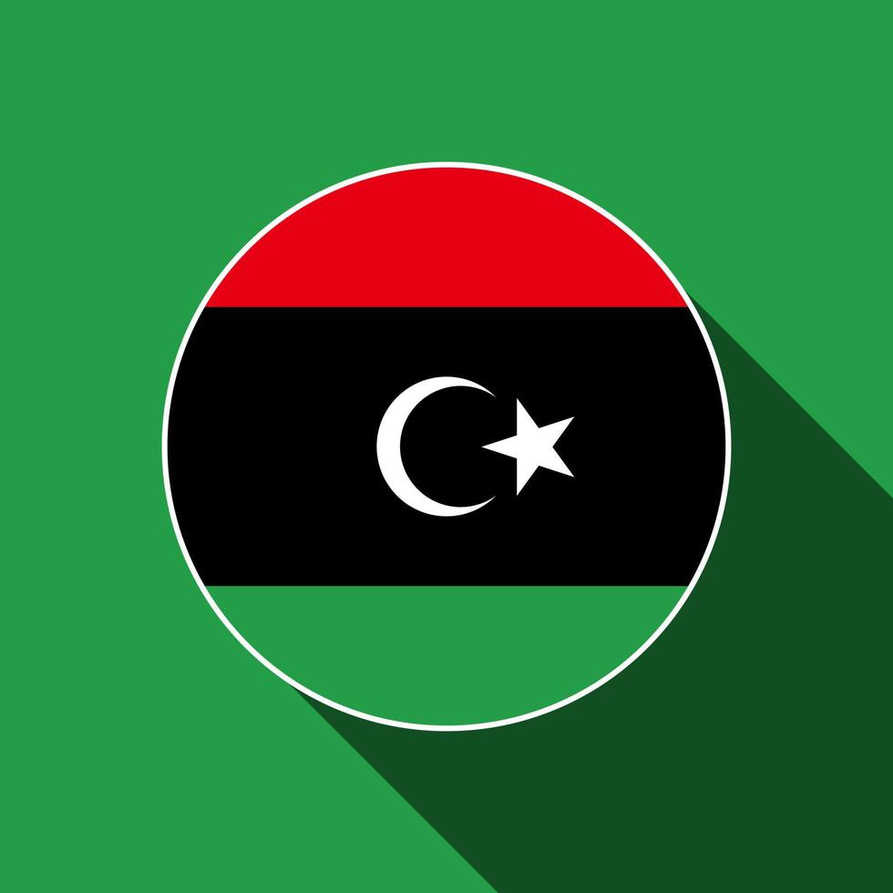 landet Libyen. libyens flagga. vektor illustration.