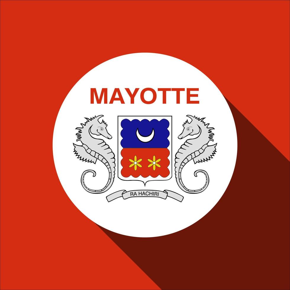 Country Mayotte. Mayotte-Flagge. Vektor-Illustration. vektor