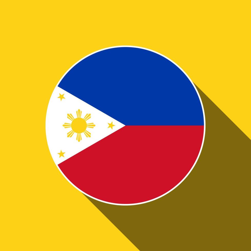 Land Philippinen. philippinische Flagge. Vektor-Illustration. vektor