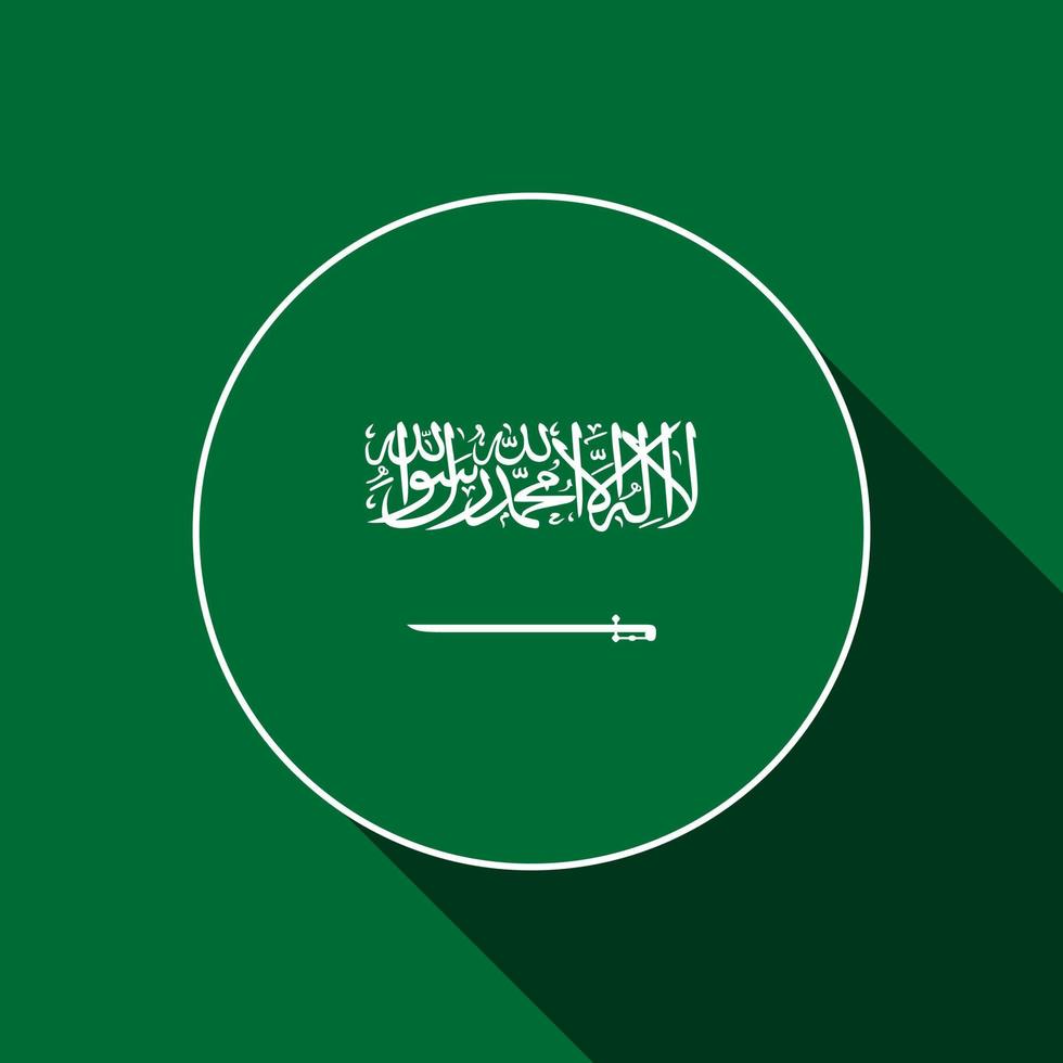 Land Saudi-Arabien. Flagge von Saudi-Arabien. Vektor-Illustration. vektor