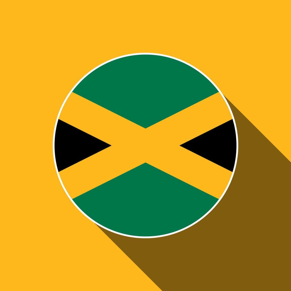 country jamaica. jamaica flagga. vektor illustration.