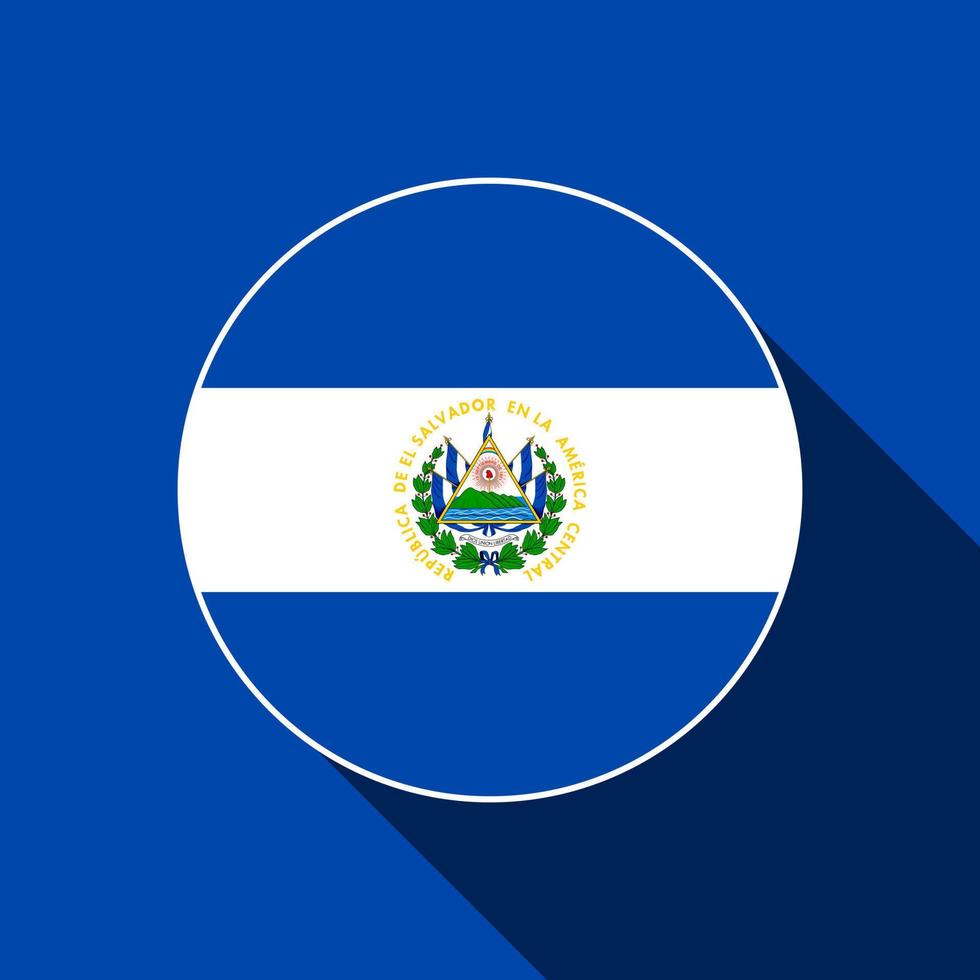 Land Salvador. Salvador-Flagge. Vektor-Illustration. vektor