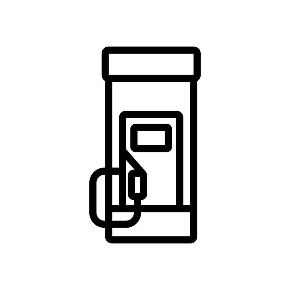 Mini-Tankstelle Symbol Vektor Umriss Illustration