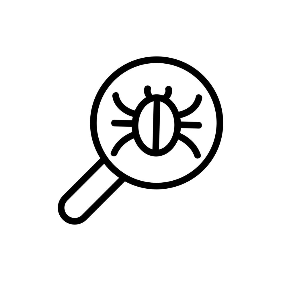 insekt kontroll ikon vektor. isolerade kontur symbol illustration vektor