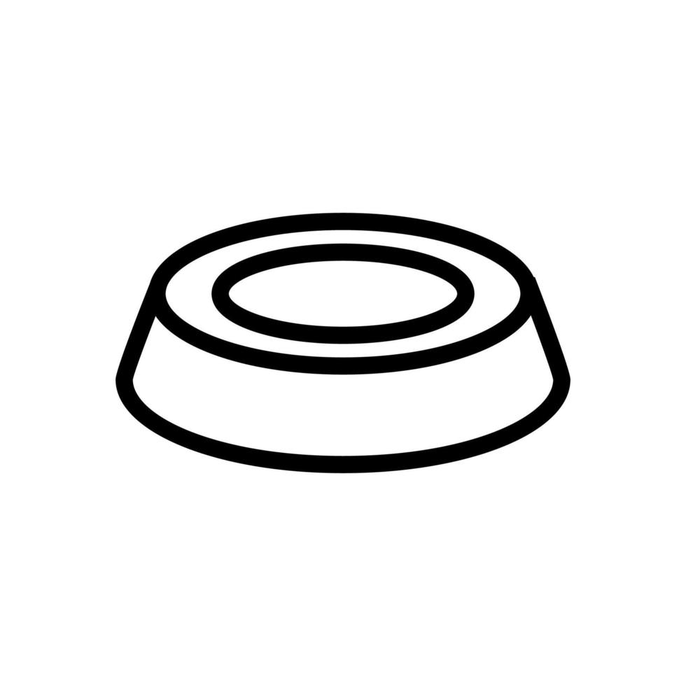 husdjur skål ikon vektor. isolerade kontur symbol illustration vektor