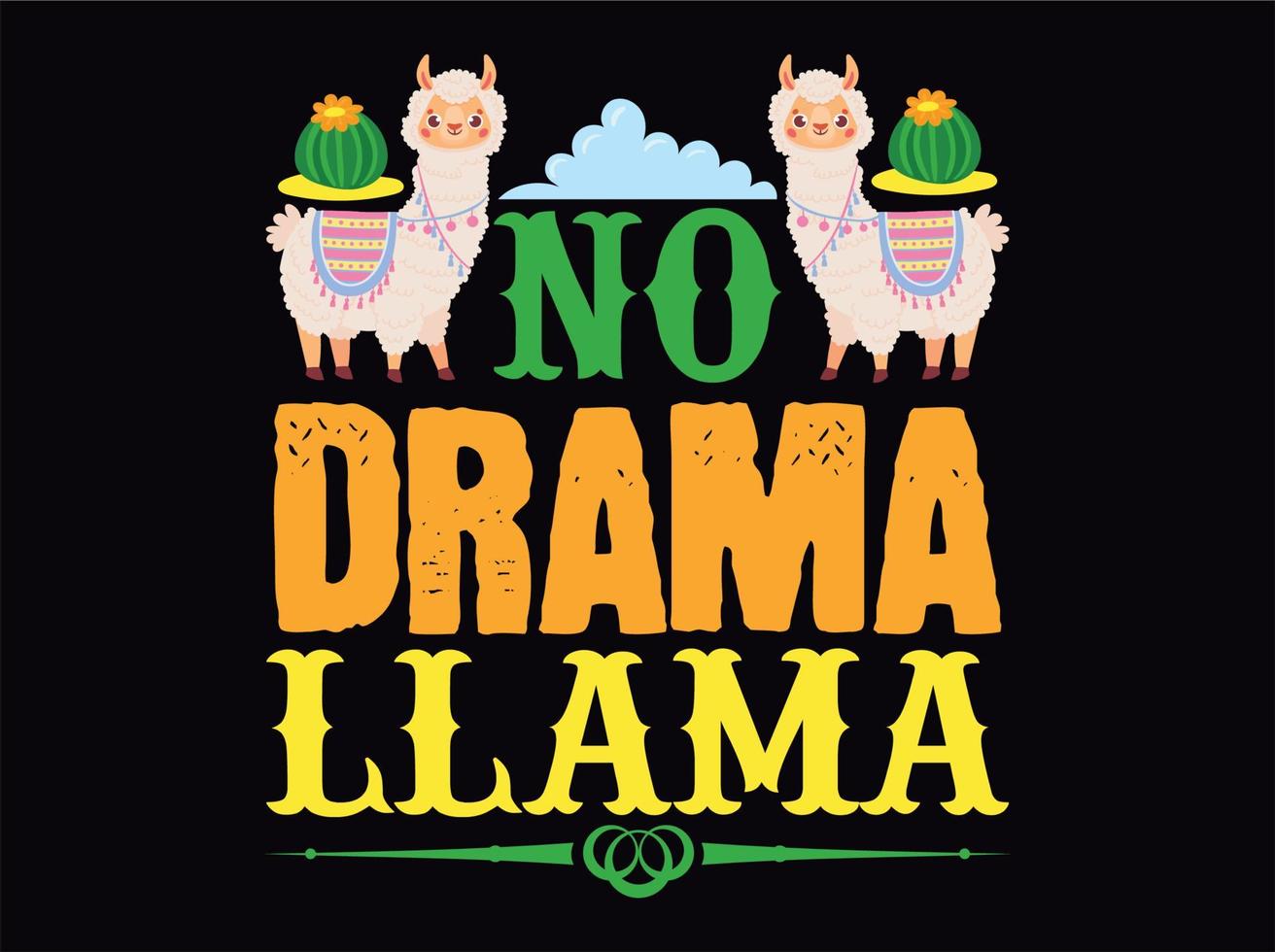 lama t-shirt design vectot fil vektor