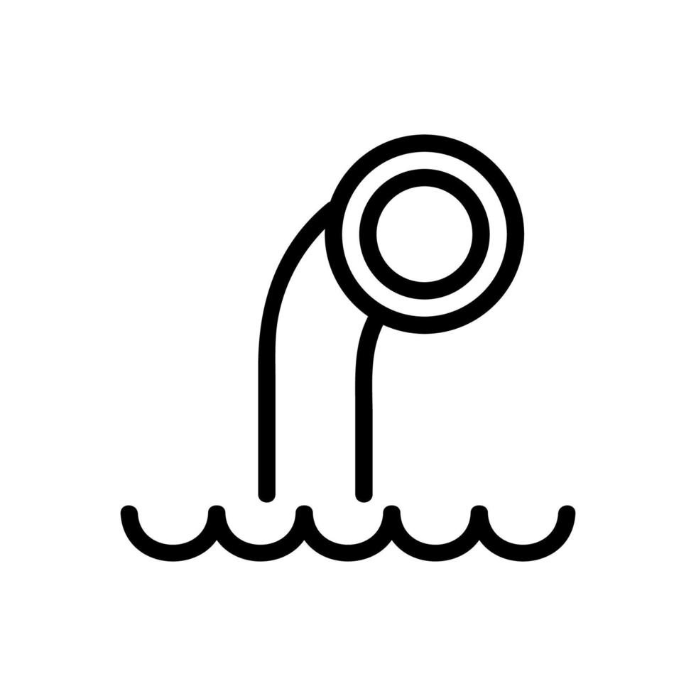 periskop ubåt ikon vektor. isolerade kontur symbol illustration vektor