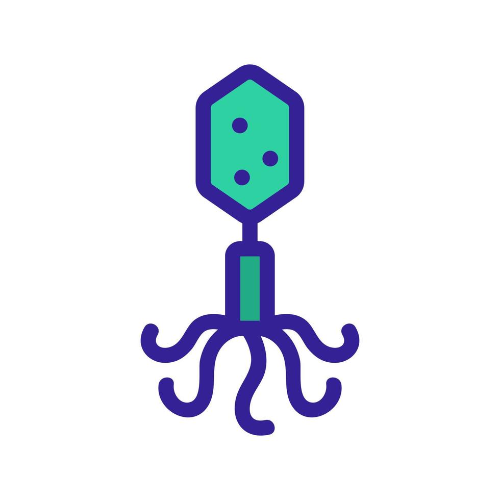 Bakterium-Icon-Vektor. isolierte kontursymbolillustration vektor