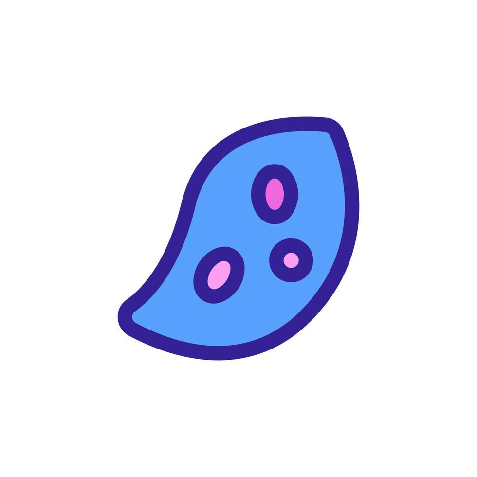 Bakterium-Icon-Vektor. isolierte kontursymbolillustration vektor