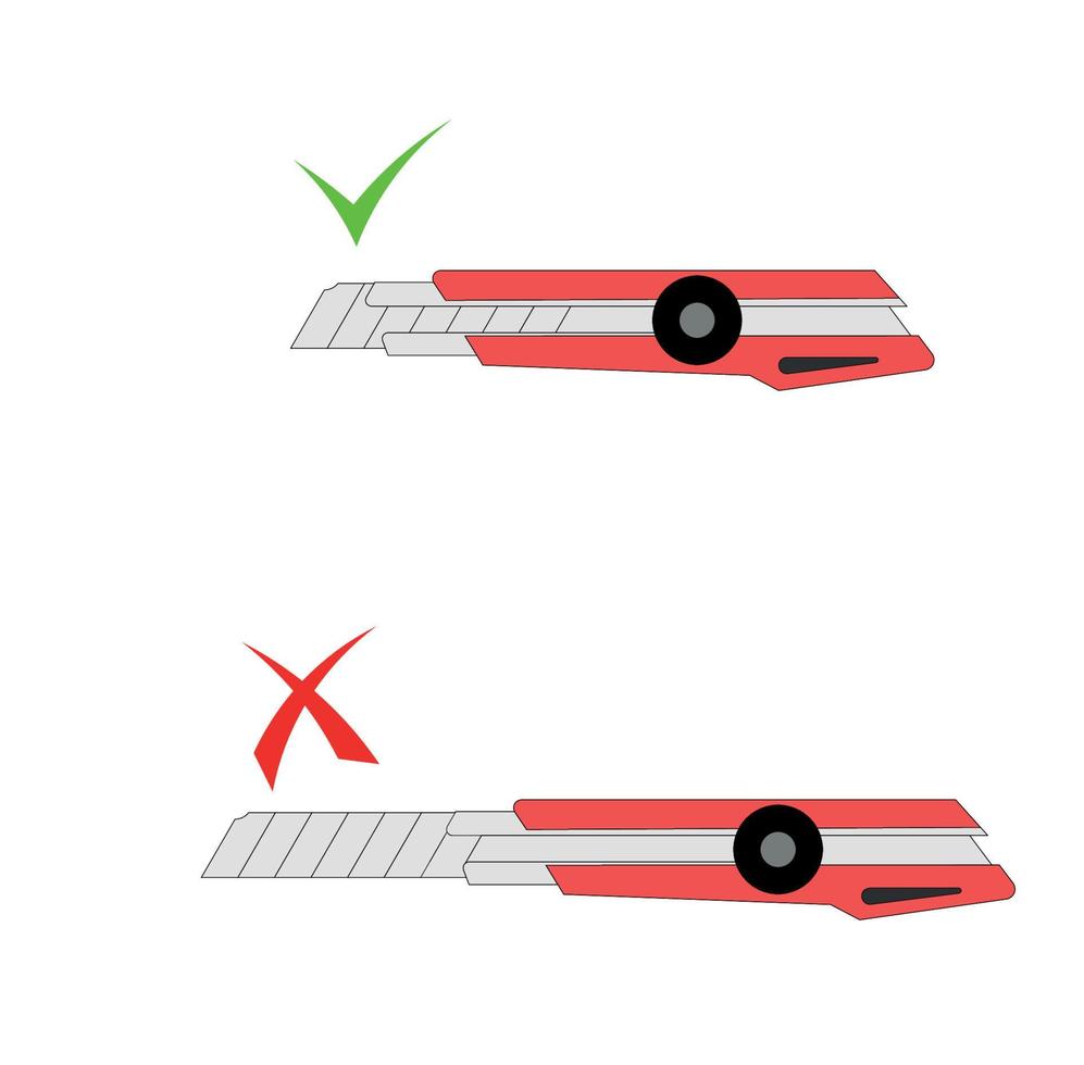 Vektorwarnung mit Cutter vektor