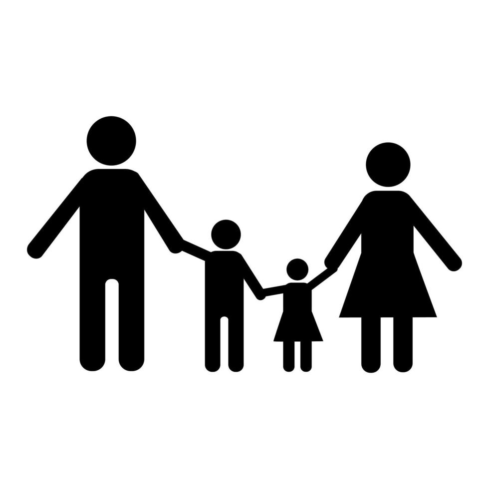 Familiensymbol, Familiensymbol-Vektorillustration vektor